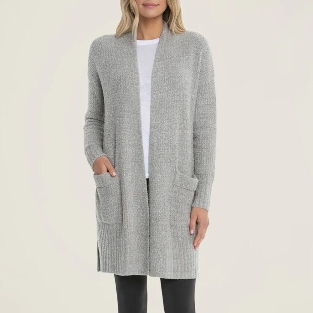 Barefoot Dreams Womens CozyChic Lite Cardigan Sweater Sz S Minimalist Comfy Cozy